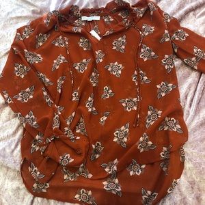 THE LOFT FLORAL BLOUSE